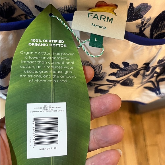 farm Rio summer fruit scarf top - NEW WITH TAGS - Picture 4 of 6